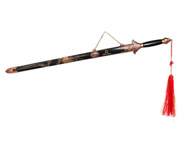 Tai Chi Schwert Übungsschwert mit Holzscheide schwarz